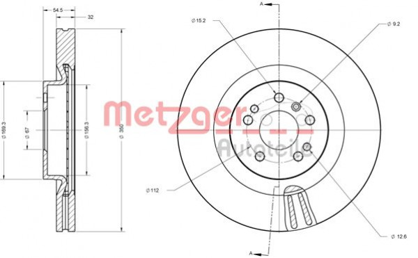 METZGER 6110635 - Bremsscheibe