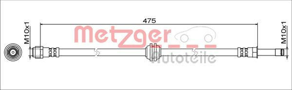 METZGER 4111773 - Bremsschlauch