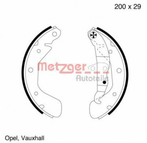 METZGER MG 563 - Bremsbackensatz