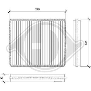 DIEDERICHS DCI0813 - Filter, Innenraumluft