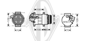 DIEDERICHS DCK1357 - Kompressor, Klimaanlage