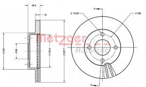 METZGER 6110292 - Bremsscheibe