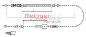 METZGER 11.5769 - Seilzug, Feststellbremse