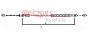 METZGER 10.6543 - Seilzug, Feststellbremse
