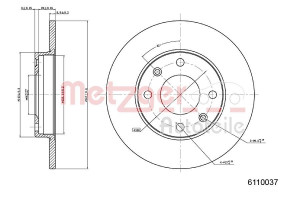 METZGER 6110037 - Bremsscheibe