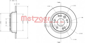METZGER 6110392 - Bremsscheibe