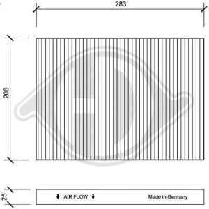 DIEDERICHS DCI1005 - Filter, Innenraumluft