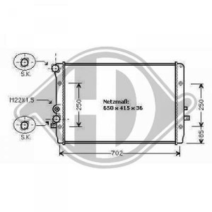 DIEDERICHS DCM3437 - Kühler, Motorkühlung