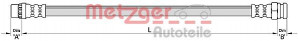 METZGER 4111141 - Bremsschlauch