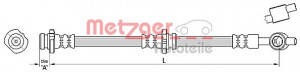 METZGER 4110388 - Bremsschlauch