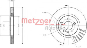 METZGER 6110385 - Bremsscheibe