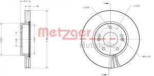 METZGER 6110175 - Bremsscheibe