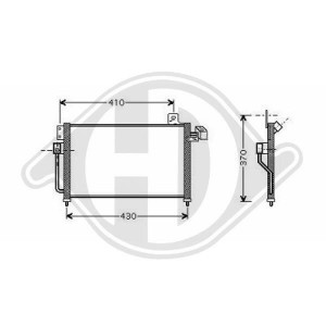 DIEDERICHS DCC1232 - Kondensator, Klimaanlage
