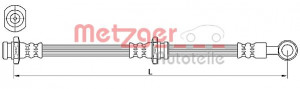 METZGER 4110639 - Bremsschlauch