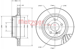 METZGER 6110285 - Bremsscheibe