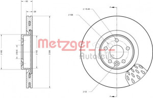 METZGER 6110659 - Bremsscheibe