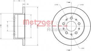 METZGER 6110651 - Bremsscheibe