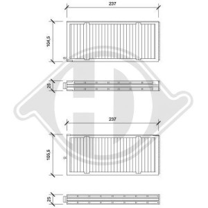 DIEDERICHS DCI0838S - Filter, Innenraumluft