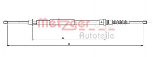 METZGER 10.6217 - Seilzug, Feststellbremse