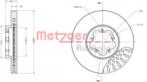 METZGER 6110342 - Bremsscheibe