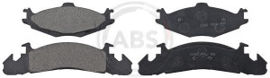 A.B.S. 38259 - Bremsbelagsatz, Scheibenbremse