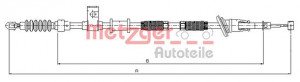 METZGER 10.8224 - Seilzug, Feststellbremse