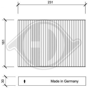 DIEDERICHS DCI1043 - Filter, Innenraumluft