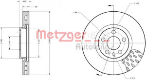 METZGER 6110239 - Bremsscheibe