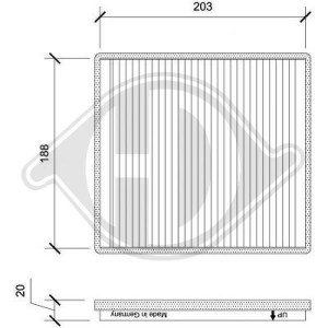 DIEDERICHS DCI0200 - Filter, Innenraumluft