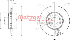 METZGER 6110760 - Bremsscheibe