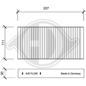 DIEDERICHS DCI1088S - Filter, Innenraumluft