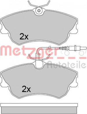 METZGER 1170456 - Bremsbelagsatz, Scheibenbremse
