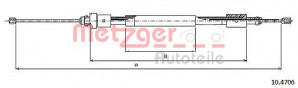 METZGER 10.4706 - Seilzug, Feststellbremse