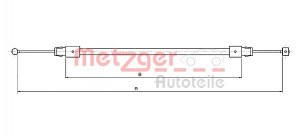 METZGER 10.7633 - Seilzug, Feststellbremse