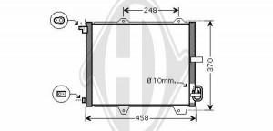 DIEDERICHS DCC1386 - Kondensator, Klimaanlage