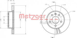 METZGER 6110407 - Bremsscheibe