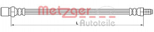 METZGER 4110641 - Bremsschlauch