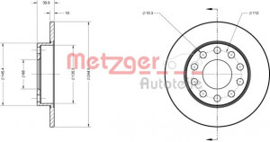 METZGER 6110097 - Bremsscheibe