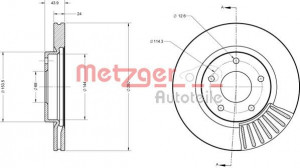 METZGER 6110684 - Bremsscheibe