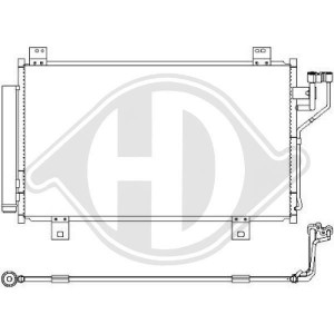DIEDERICHS DCC1678 - Kondensator, Klimaanlage