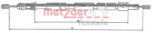 METZGER 10.6021 - Seilzug, Feststellbremse