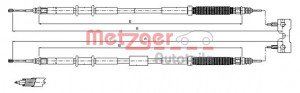 METZGER 11.5770 - Seilzug, Feststellbremse