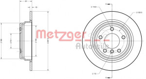 METZGER 6110322 - Bremsscheibe