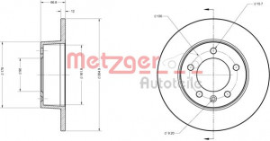 METZGER 6110201 - Bremsscheibe