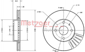 METZGER 6110270 - Bremsscheibe