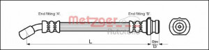 METZGER 4111971 - Bremsschlauch
