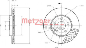 METZGER 6110148 - Bremsscheibe