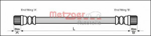 METZGER 4111152 - Bremsschlauch