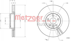 METZGER 6110812 - Bremsscheibe