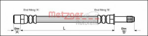 METZGER 4110048 - Bremsschlauch